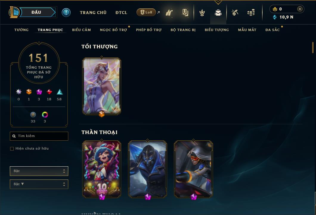 Hình ảnh chi tiết tài khoản LMHT mã số 26711 - Shop LMHT