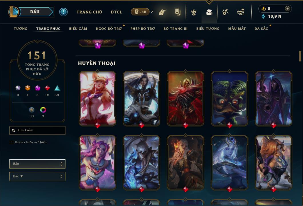 Hình ảnh chi tiết tài khoản LMHT mã số 26711 - Shop LMHT