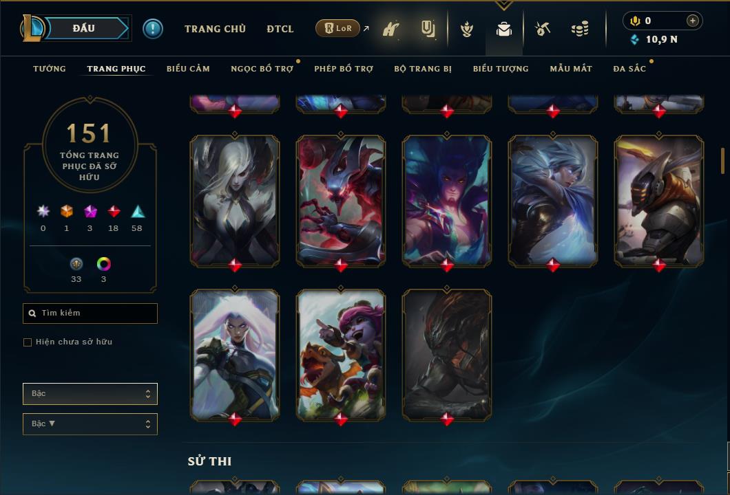 Hình ảnh chi tiết tài khoản LMHT mã số 26711 - Shop LMHT