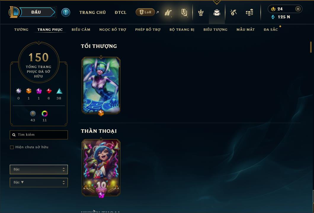 Hình ảnh chi tiết tài khoản LMHT mã số 26714 - Shop LMHT