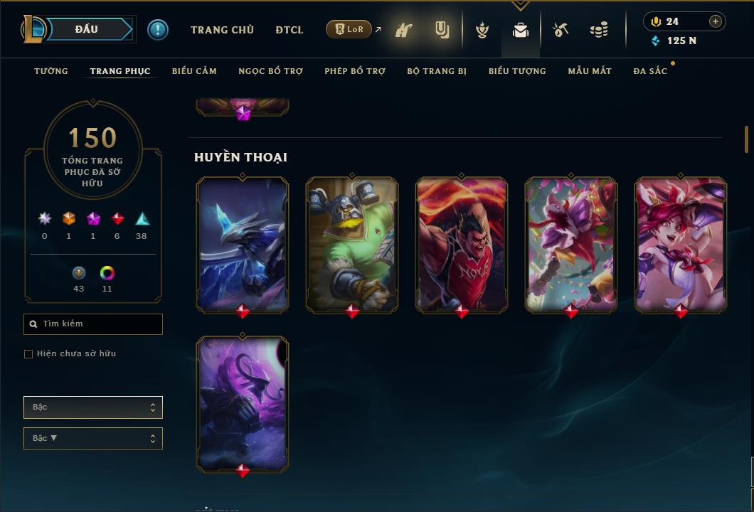 Hình ảnh chi tiết tài khoản LMHT mã số 26714 - Shop LMHT