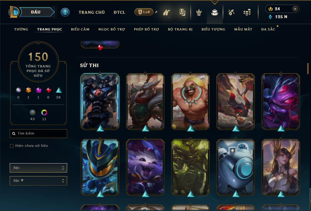 Hình ảnh chi tiết tài khoản LMHT mã số 26714 - Shop LMHT