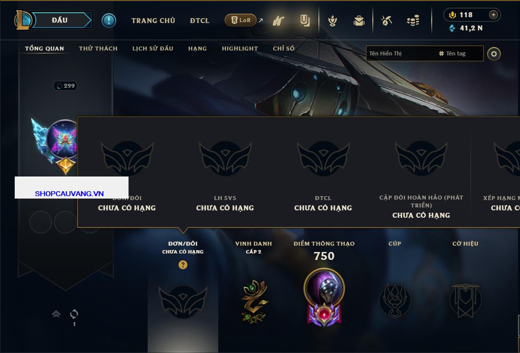 Tài khoản Liên Minh, ĐTCL mã số 26718 giá rẻ - Shop LMHT