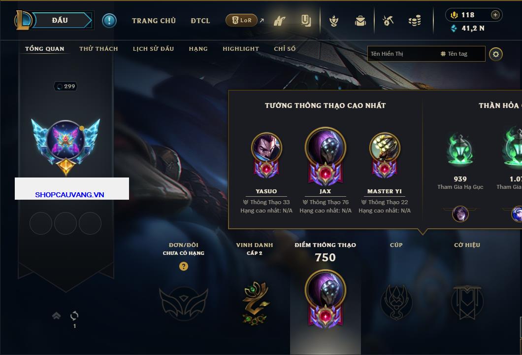 Hình ảnh chi tiết tài khoản LMHT mã số 26718 - Shop LMHT