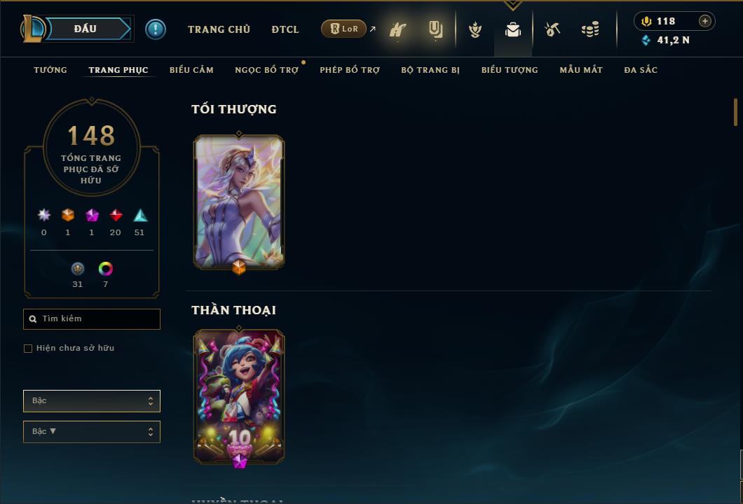 Hình ảnh chi tiết tài khoản LMHT mã số 26718 - Shop LMHT