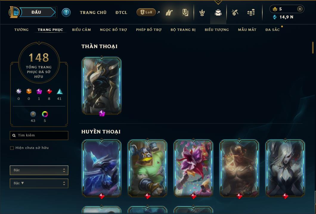 Hình ảnh chi tiết tài khoản LMHT mã số 26719 - Shop LMHT