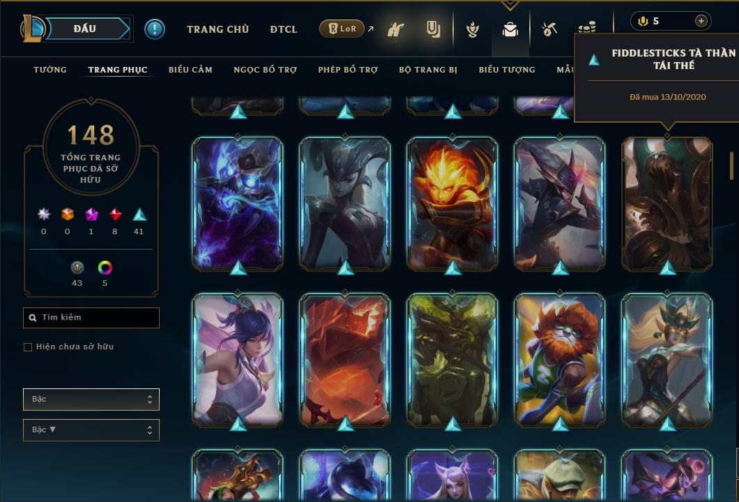 Hình ảnh chi tiết tài khoản LMHT mã số 26719 - Shop LMHT