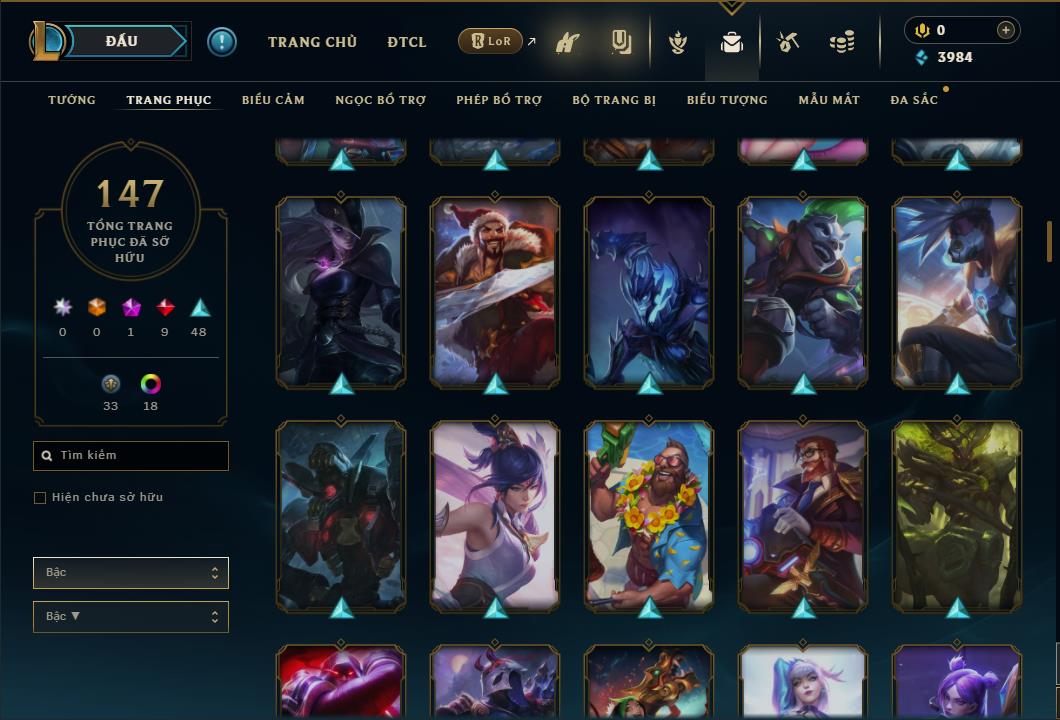 Hình ảnh chi tiết tài khoản LMHT mã số 26720 - Shop LMHT