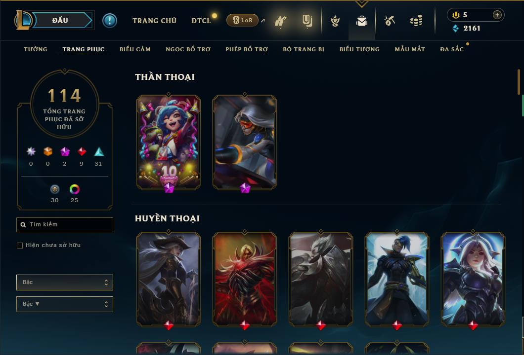 Hình ảnh chi tiết tài khoản LMHT mã số 26806 - Shop LMHT