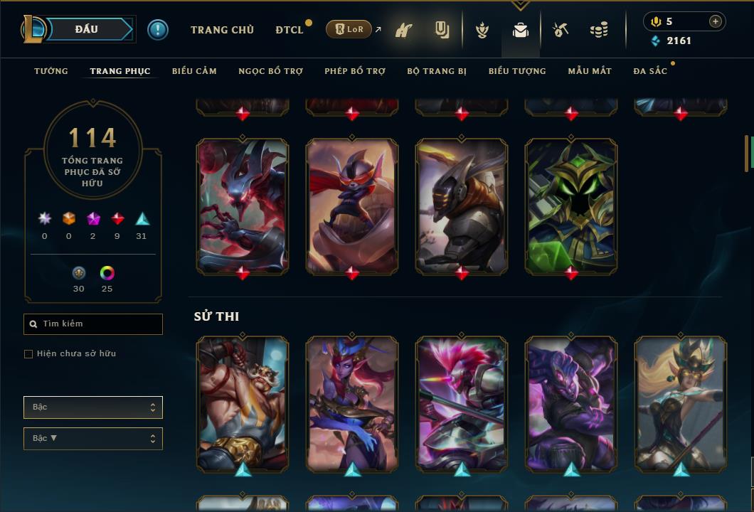 Hình ảnh chi tiết tài khoản LMHT mã số 26806 - Shop LMHT