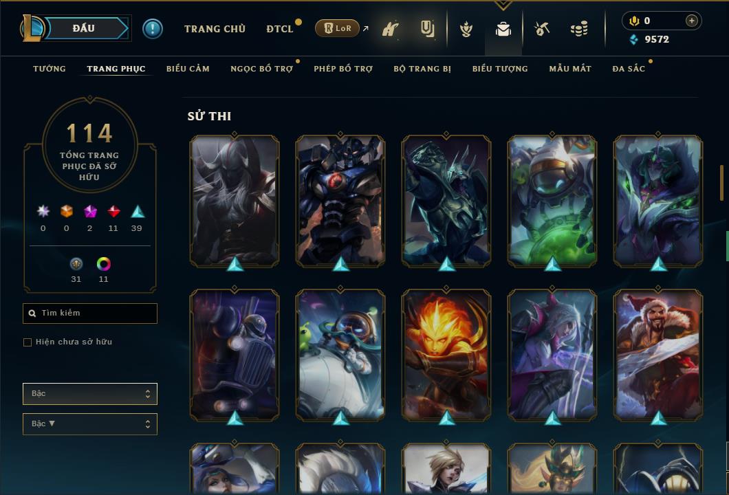 Hình ảnh chi tiết tài khoản LMHT mã số 26807 - Shop LMHT