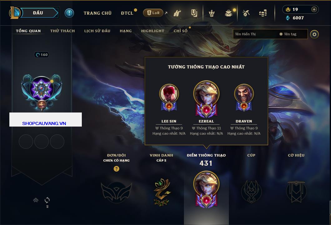 Hình ảnh chi tiết tài khoản LMHT mã số 26833 - Shop LMHT