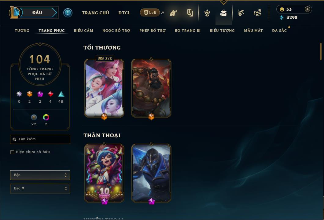 Hình ảnh chi tiết tài khoản LMHT mã số 26840 - Shop LMHT