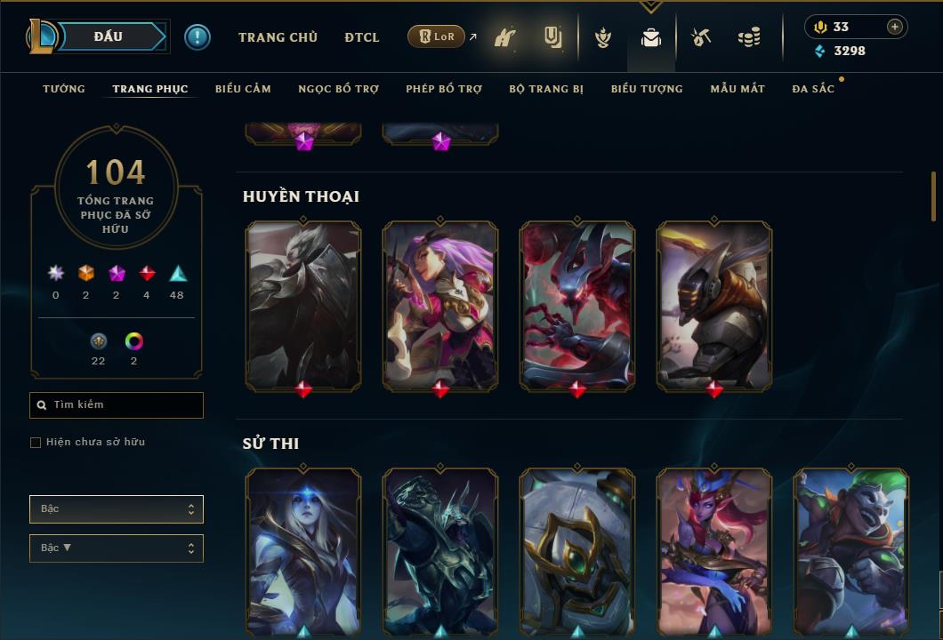 Hình ảnh chi tiết tài khoản LMHT mã số 26840 - Shop LMHT