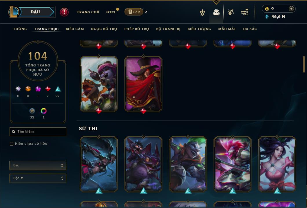 Hình ảnh chi tiết tài khoản LMHT mã số 45320 - Shop LMHT