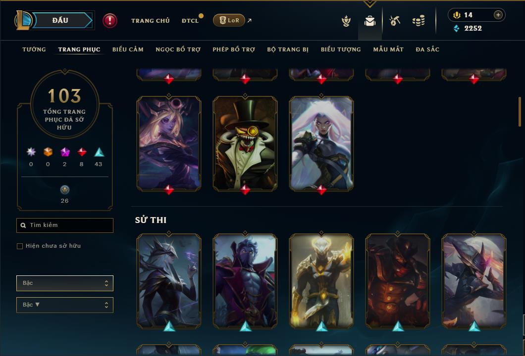 Hình ảnh chi tiết tài khoản LMHT mã số 45325 - Shop LMHT