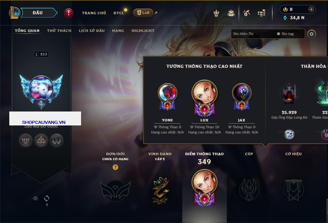 Hình ảnh chi tiết tài khoản LMHT mã số 45331 - Shop LMHT