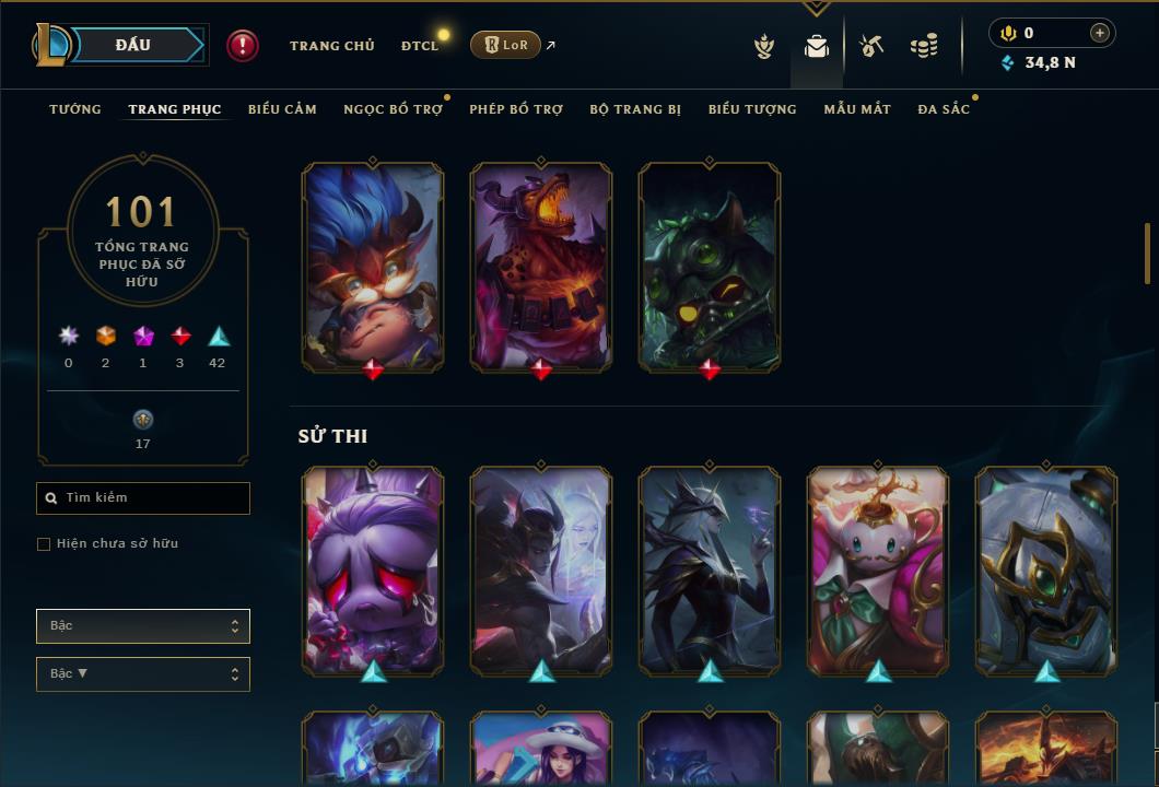 Hình ảnh chi tiết tài khoản LMHT mã số 45331 - Shop LMHT