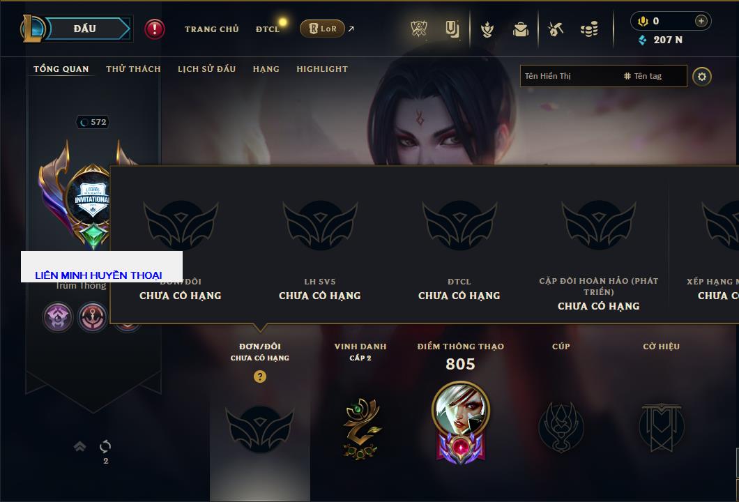 Hình ảnh chi tiết tài khoản LMHT mã số 59802 - Shop LMHT