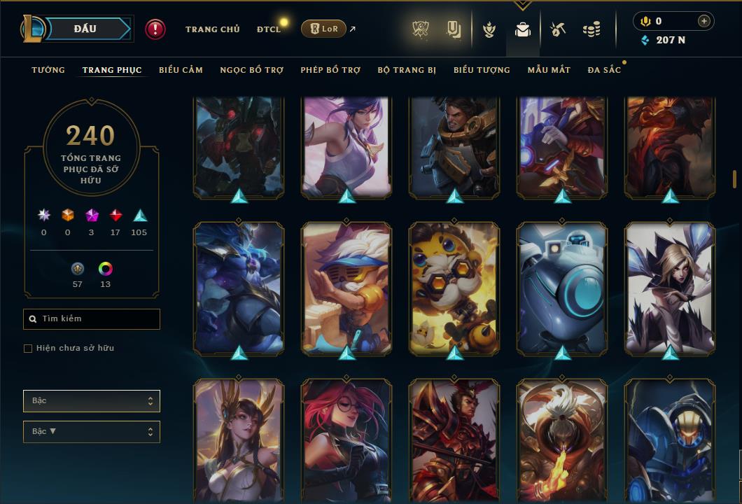 Hình ảnh chi tiết tài khoản LMHT mã số 59802 - Shop LMHT