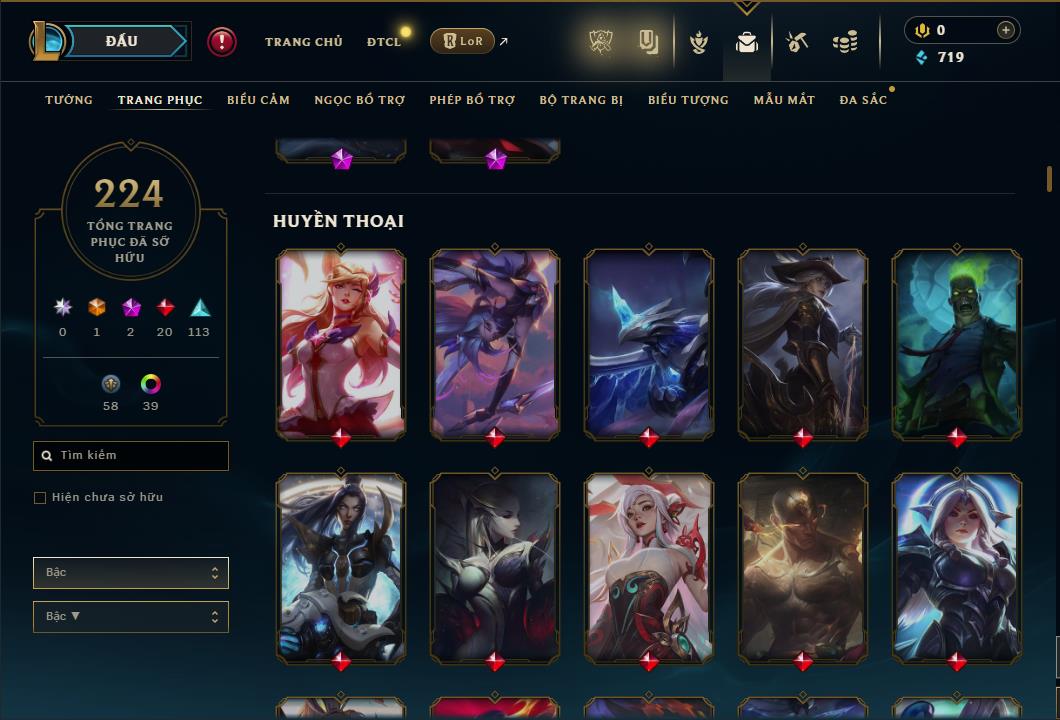 Hình ảnh chi tiết tài khoản LMHT mã số 59824 - Shop LMHT