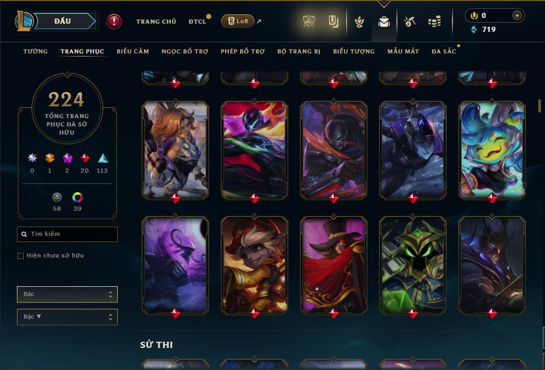 Hình ảnh chi tiết tài khoản LMHT mã số 59824 - Shop LMHT