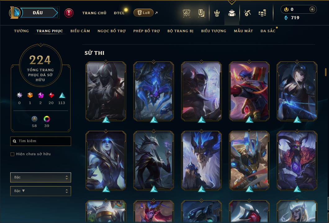 Hình ảnh chi tiết tài khoản LMHT mã số 59824 - Shop LMHT