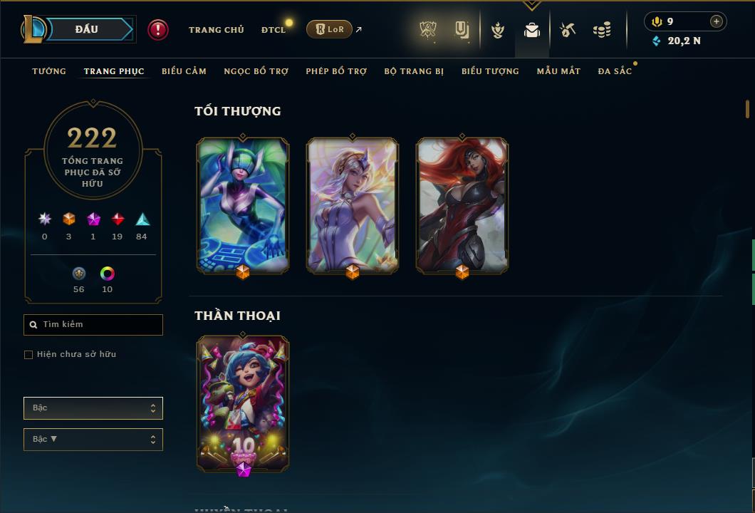 Hình ảnh chi tiết tài khoản LMHT mã số 59827 - Shop LMHT