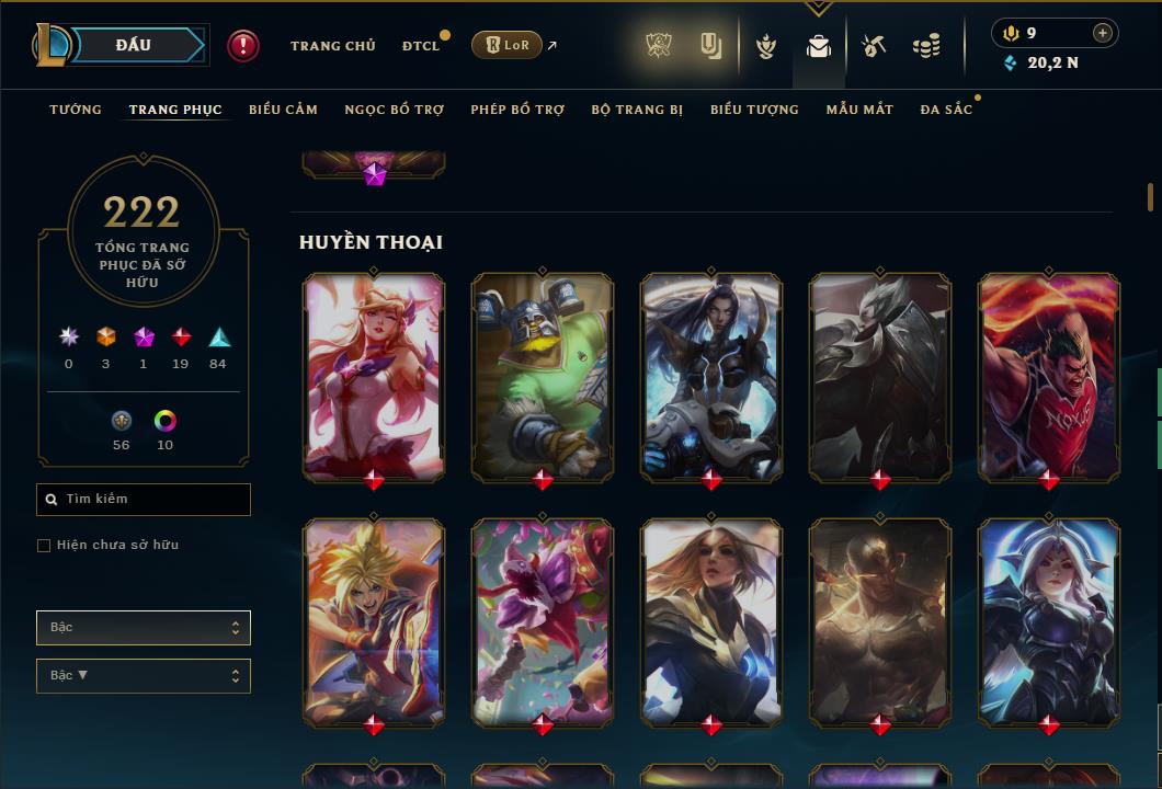 Hình ảnh chi tiết tài khoản LMHT mã số 59827 - Shop LMHT