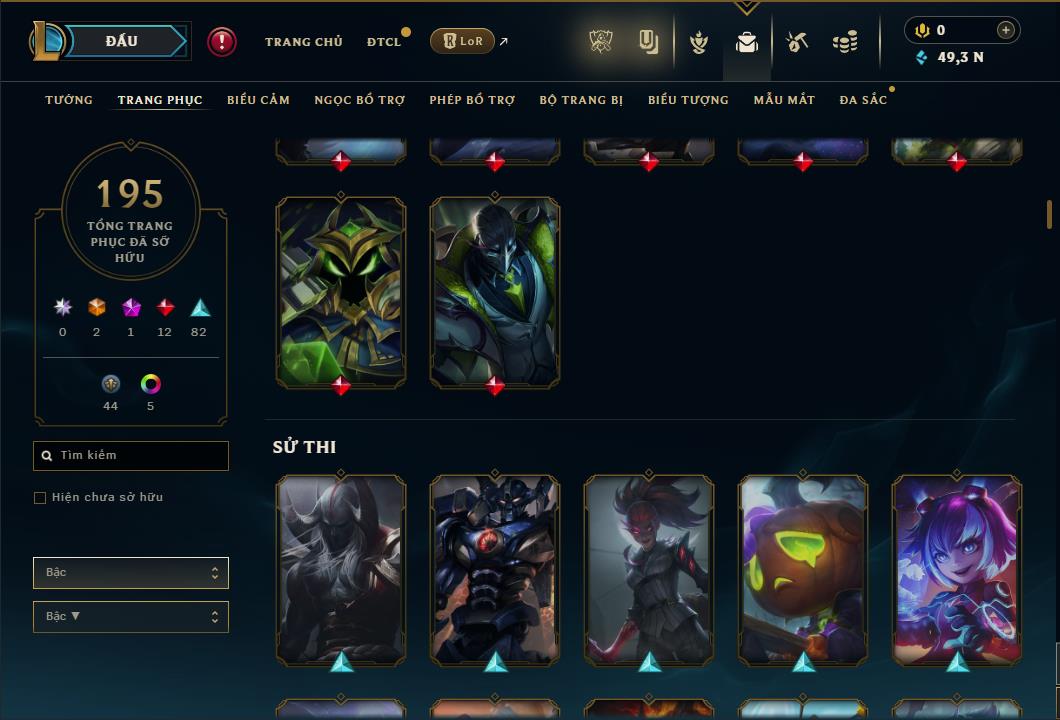 Hình ảnh chi tiết tài khoản LMHT mã số 59873 - Shop LMHT