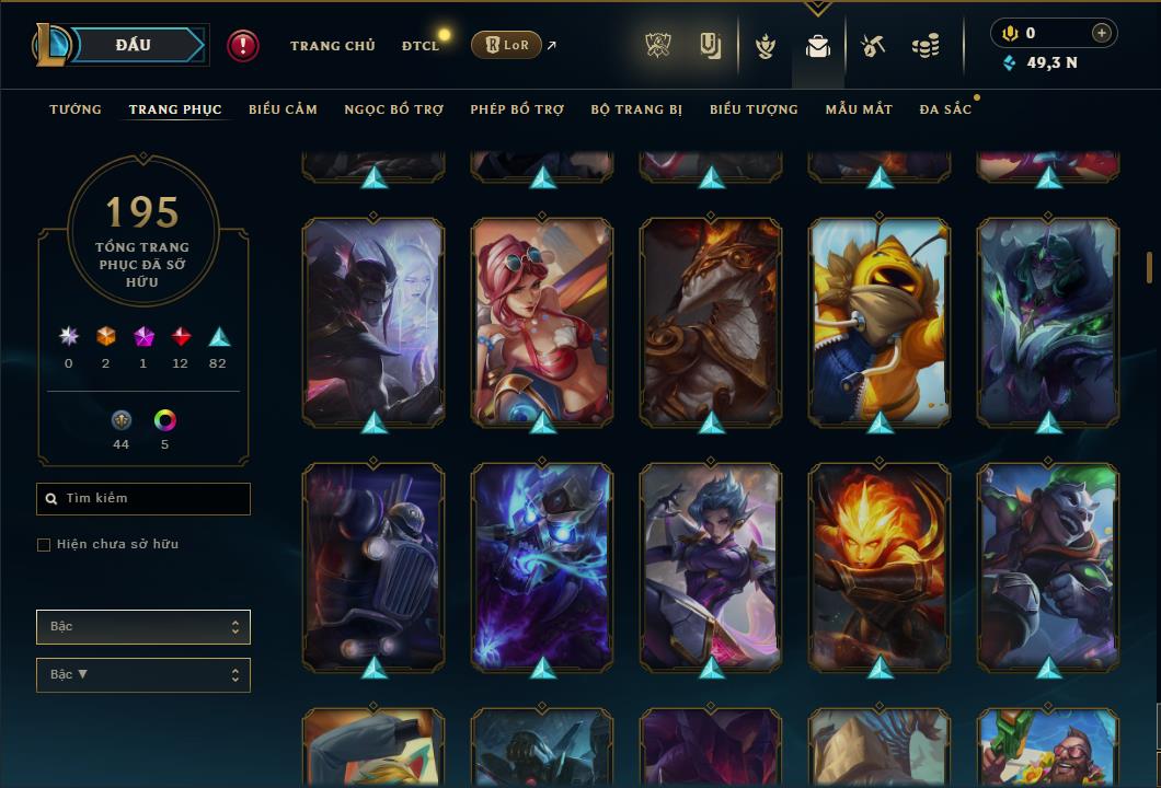 Hình ảnh chi tiết tài khoản LMHT mã số 59873 - Shop LMHT