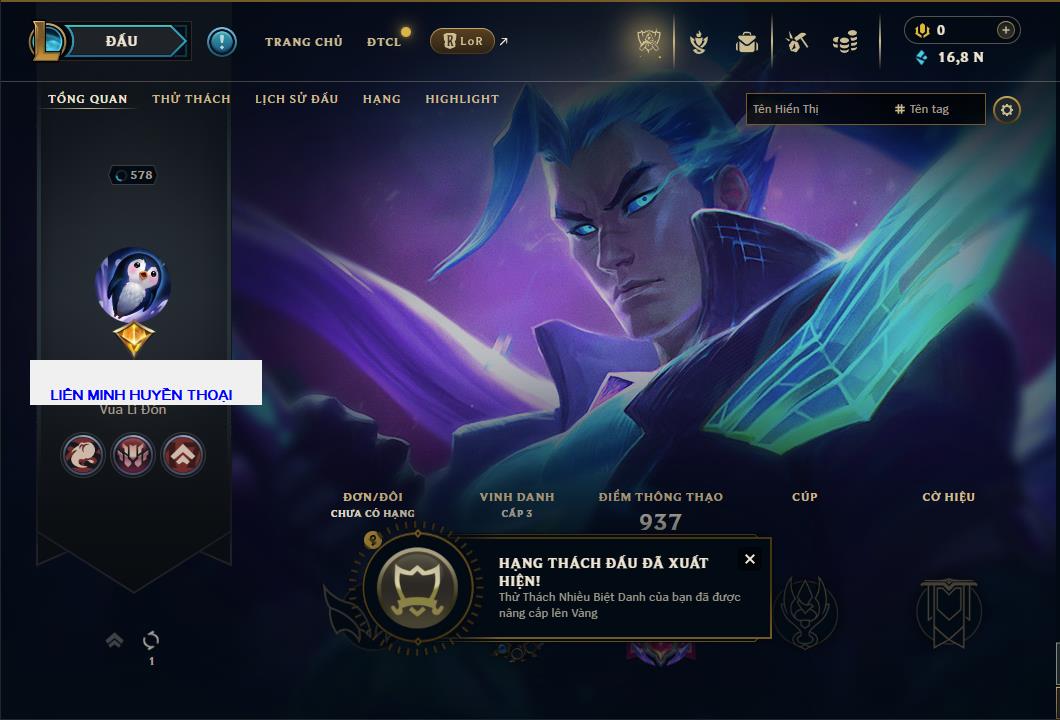 Hình ảnh chi tiết tài khoản LMHT mã số 61111 - Shop LMHT