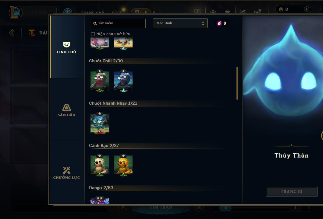 Hình ảnh chi tiết tài khoản LMHT mã số 61111 - Shop LMHT