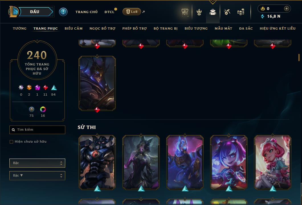 Hình ảnh chi tiết tài khoản LMHT mã số 61111 - Shop LMHT