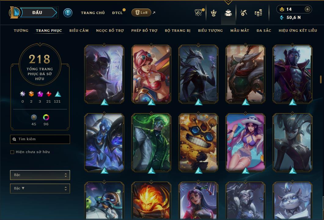 Hình ảnh chi tiết tài khoản LMHT mã số 61113 - Shop LMHT