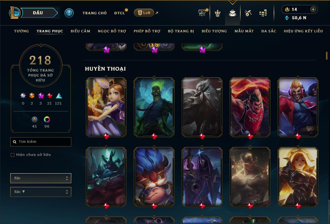 Hình ảnh chi tiết tài khoản LMHT mã số 61113 - Shop LMHT