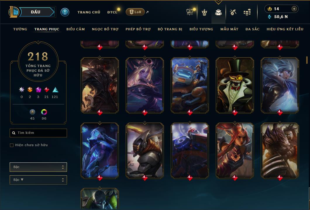 Hình ảnh chi tiết tài khoản LMHT mã số 61113 - Shop LMHT