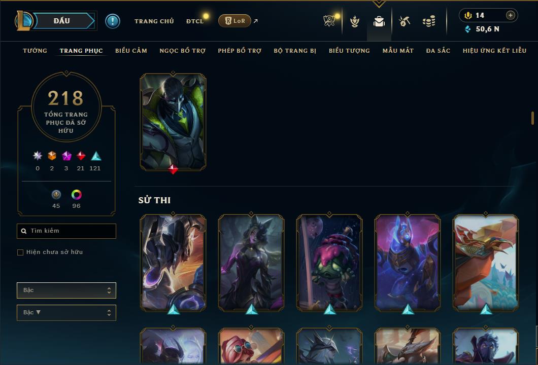 Hình ảnh chi tiết tài khoản LMHT mã số 61113 - Shop LMHT