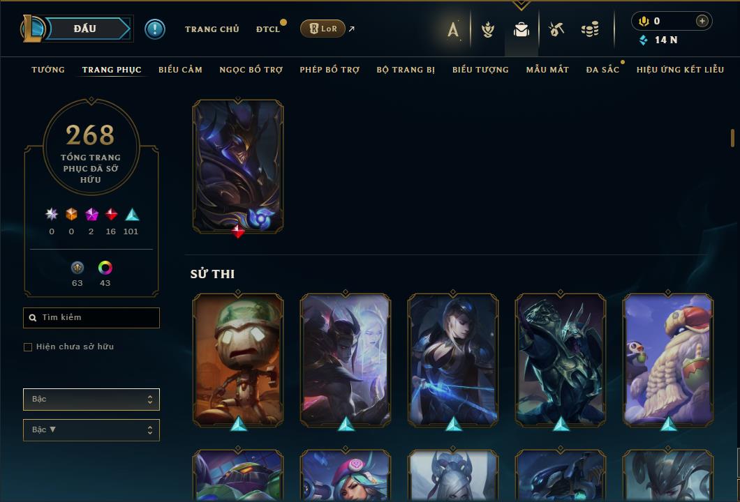 Hình ảnh chi tiết tài khoản LMHT mã số 61221 - Shop LMHT