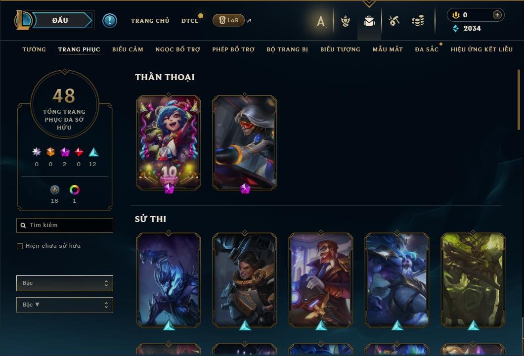 Hình ảnh chi tiết tài khoản LMHT mã số 61222 - Shop LMHT