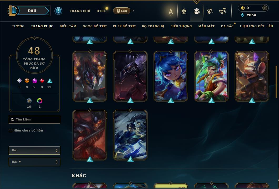 Hình ảnh chi tiết tài khoản LMHT mã số 61222 - Shop LMHT