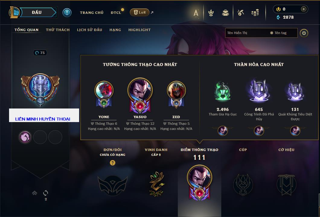 Hình ảnh chi tiết tài khoản LMHT mã số 61251 - Shop LMHT