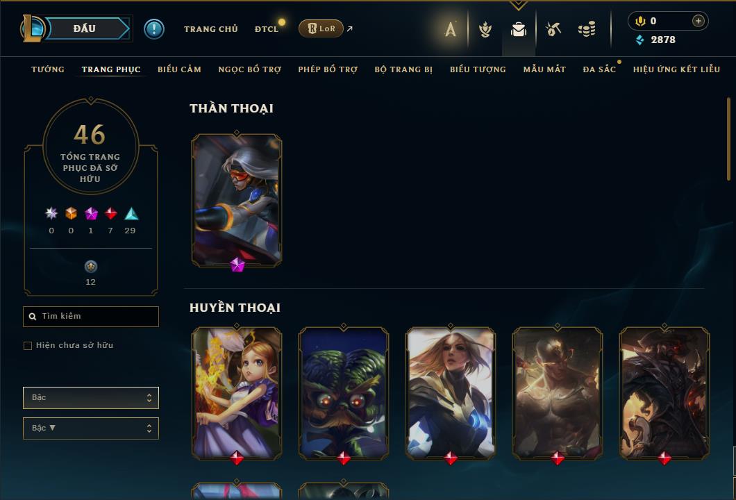 Hình ảnh chi tiết tài khoản LMHT mã số 61251 - Shop LMHT