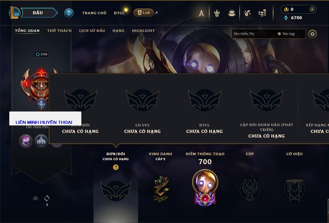 Tài khoản Liên Minh, ĐTCL mã số 61253 giá rẻ - Shop LMHT