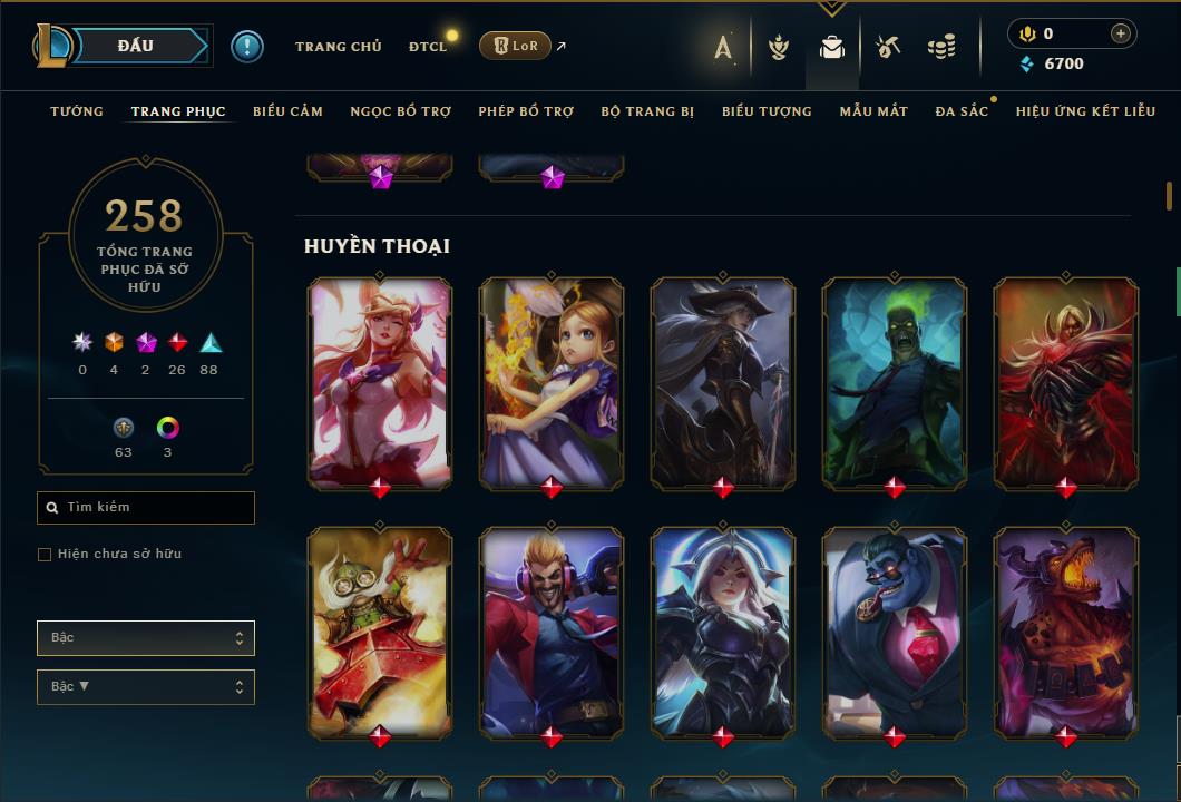 Hình ảnh chi tiết tài khoản LMHT mã số 61253 - Shop LMHT