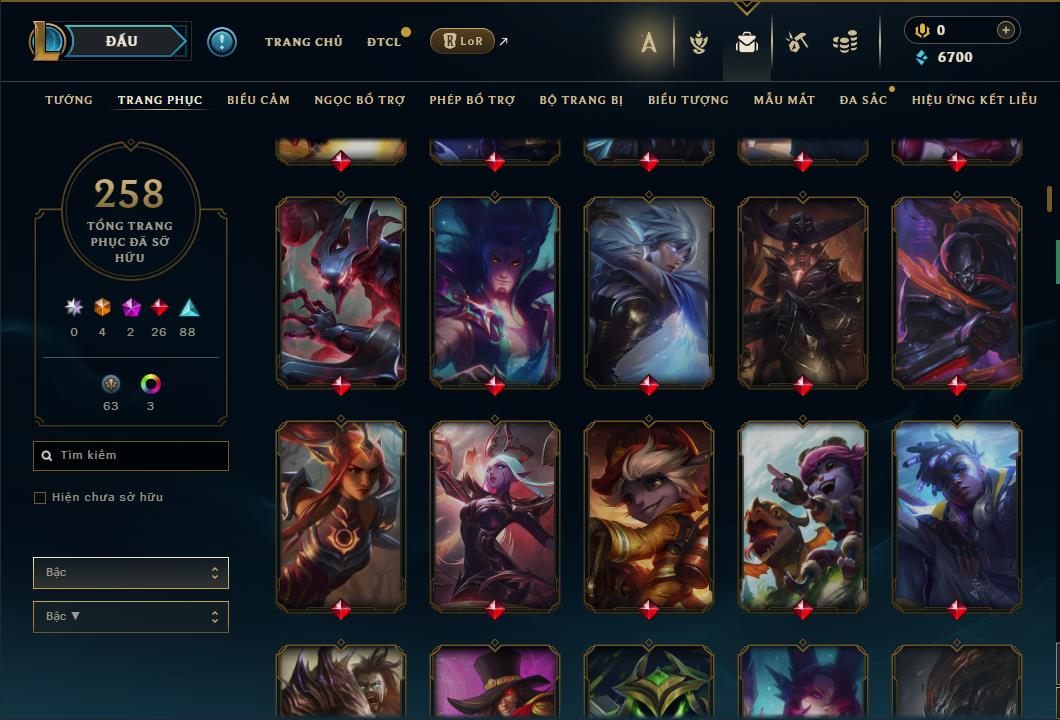 Hình ảnh chi tiết tài khoản LMHT mã số 61253 - Shop LMHT