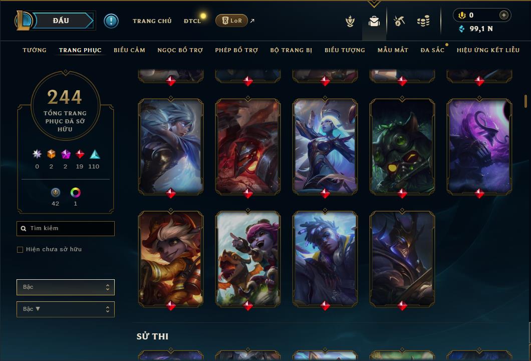 Hình ảnh chi tiết tài khoản LMHT mã số 61308 - Shop LMHT