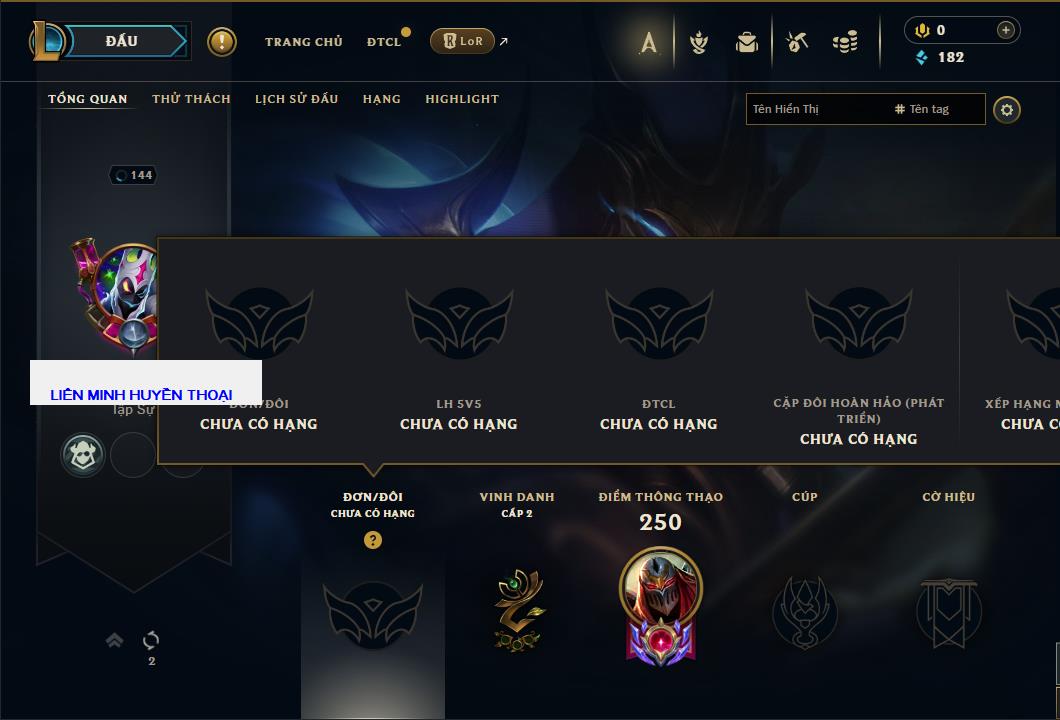 Tài khoản Liên Minh, ĐTCL mã số 61351 giá rẻ - Shop LMHT