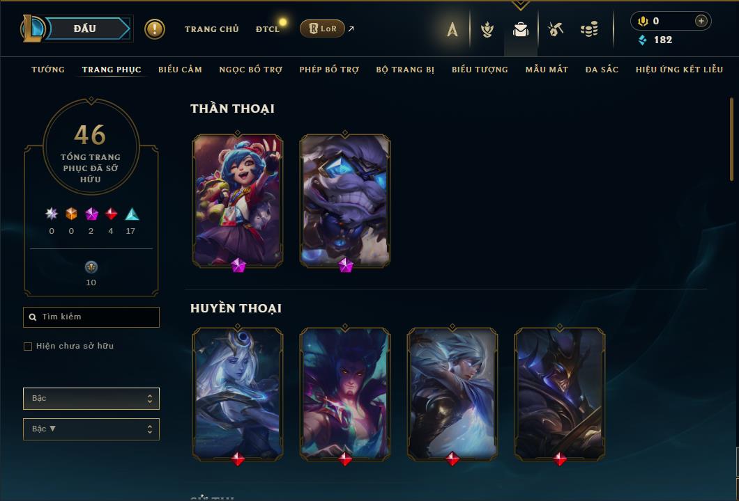 Hình ảnh chi tiết tài khoản LMHT mã số 61351 - Shop LMHT