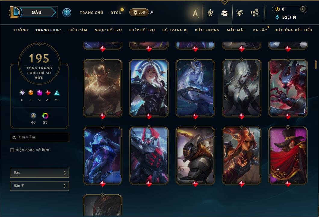 Hình ảnh chi tiết tài khoản LMHT mã số 61369 - Shop LMHT